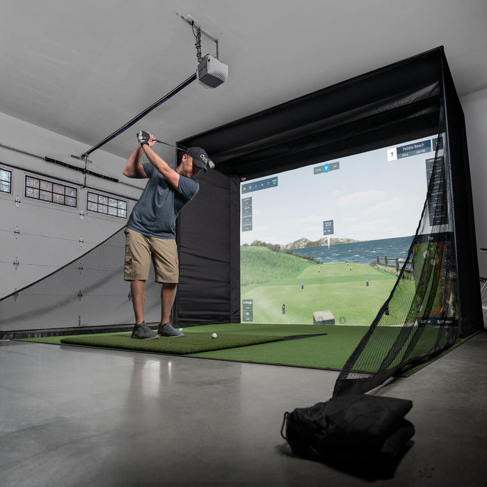 Carl's Place DIY Golf Simulator Enclosure with Impact Screen