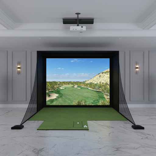 NVISAGE N1 DIY Golf Simulator Package with 8x10.5 Carl's Place DIY Enclosure.